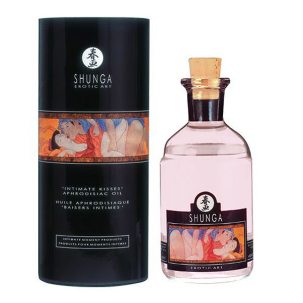 Согревающее масло для поцелуев Shunga Intimate kisses Ванильный фетиш 100 мл фото 1 — Твой Каприз
