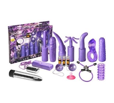 Универсальный сиреневый набор для анально-вагинальной стимуляции — Твой Каприз