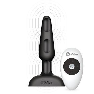 Анальная премиум-пробка с 3 моторами BLACK — Твой Каприз