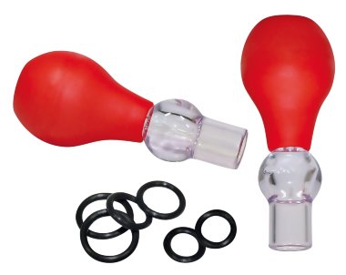 Миниатюрные красные помпы для сосков — Твой Каприз