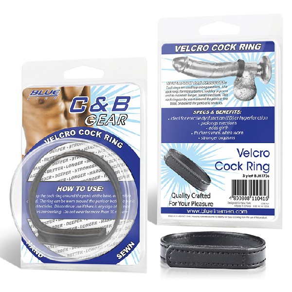 Кольцо на пенис из искусственной кожи на липучке VELCRO COCK RING фото 1 — Твой Каприз