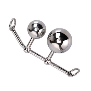 Металлические бондажные стринги с 2 шарами — Твой Каприз