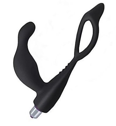 Вибратор простаты с кольцом на мошонку Gaius — Твой Каприз