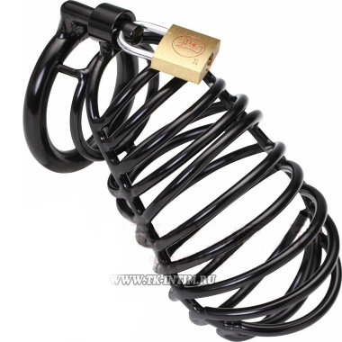 Черный металлический пояс верности мужской — Твой Каприз