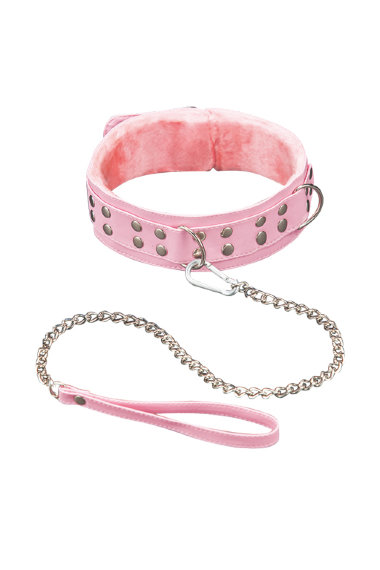 Гламурный ошейник с меховой подкладой SITABELLA BDSM — Твой Каприз
