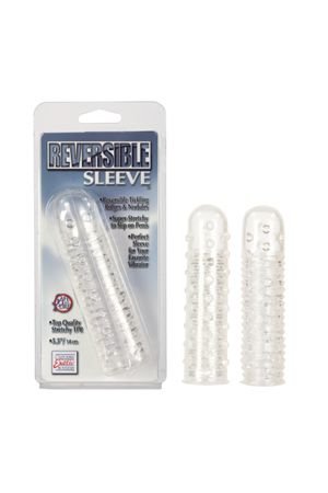 Двухсторонняя насадка REVERSIBLE SLEEVE на пенис прозрачная — Твой Каприз