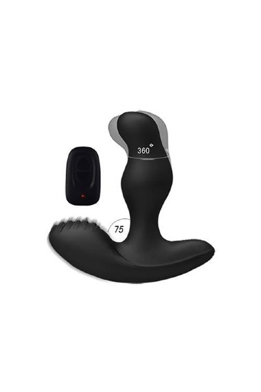 Стимулятор простаты с вращающейся головкой и с пультом ДУ Caesar — Твой Каприз