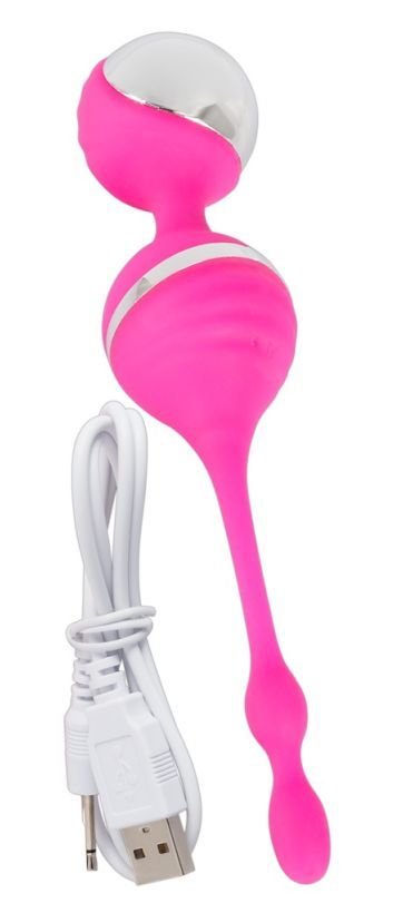 Силиконовые вагинальные виброшарики на сцепке Vibrating Love Balls — Твой Каприз