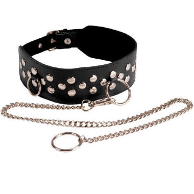 Ошейник кожанный черный — Твой Каприз