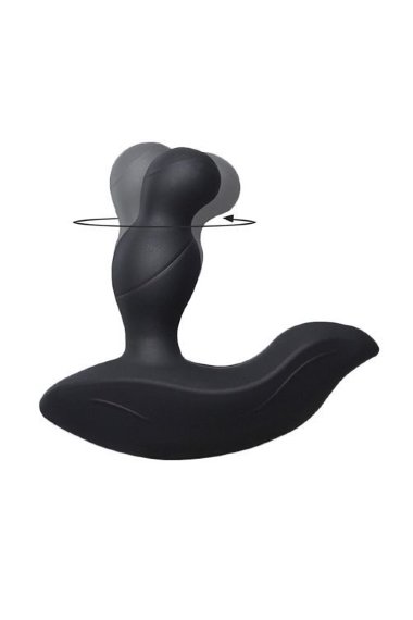 Стимулятор простаты с вращающейся головкой и пультом ДУ Louis — Твой Каприз