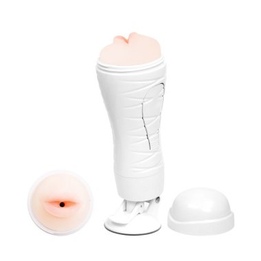 Мега-мастурбатор Flora губки White 12 режимов вибрации — Твой Каприз