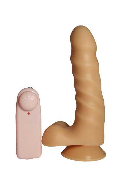 Вибромассажер с мошонкой реалистичный на присоске №25 — Твой Каприз