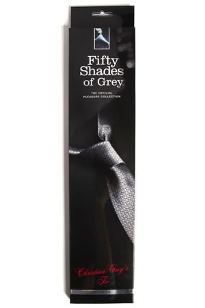 Фиксация  в виде галстука Christian Grey’s Silver Tie серебристый — Твой Каприз