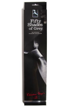 Фиксация  в виде галстука Christian Grey’s Silver Tie серебристый фото 1 — Твой Каприз