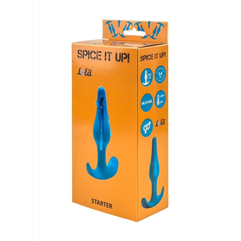 Анальный стимулятор Large Bubble Plug Lola Toys синий 511501lola - Lola Toys - Анальные ёлочки - Купить
