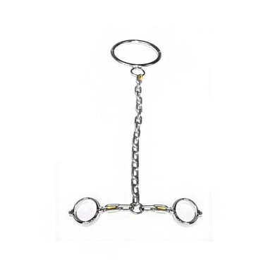 Металлические наручники и ошейник на цепях — Твой Каприз