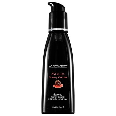 Лубрикант со вкусом вишневого ликера WICKED AQUA 60 ml — Твой Каприз