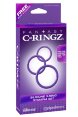 Набор из 3-х эрекционных колец Silicone 3-Ring Stamina Set фиолетовые фото 1 — Твой Каприз