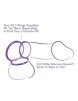 Набор из 3-х эрекционных колец Silicone 3-Ring Stamina Set фиолетовые фото 2 — Твой Каприз
