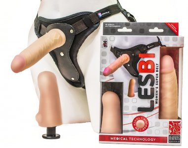 Фаллоимитатор неоскин с поясом Harness LESBIAN SERIES — Твой Каприз