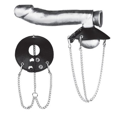 Болстретчер-парашют из экокожи с цепочками — Твой Каприз