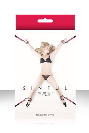 Фиксаторы для кровати Sinful Bed Restraint Straps розовые фото 1 — Твой Каприз