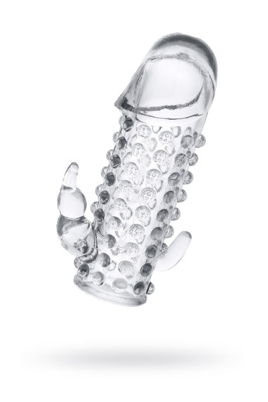 Прозрачная гелевая насадка с 2 отростками — Твой Каприз