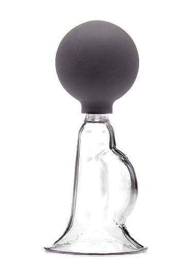 Вакуумная помпа для сосков чёрная — Твой Каприз