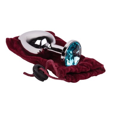 Мини-плаг из стали с кристаллом — Твой Каприз