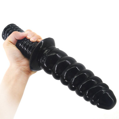 Ребристый донг с удобной ручкой — Твой Каприз