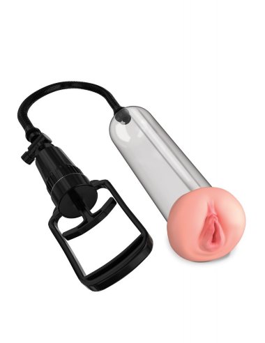 Вакуумная помпа с уплотнителем в виде вагины Beginner's Pussy Pump — Твой Каприз