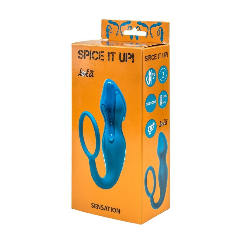 Анальный стимулятор Large Bubble Plug Lola Toys синий 511501lola - Lola Toys - Анальные ёлочки - Купить