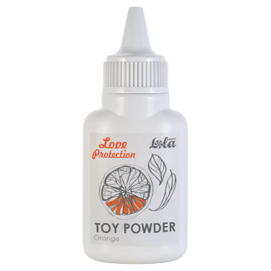 Ароматизированная пудра для игрушек - апельсин Love Protection Orange — Твой Каприз