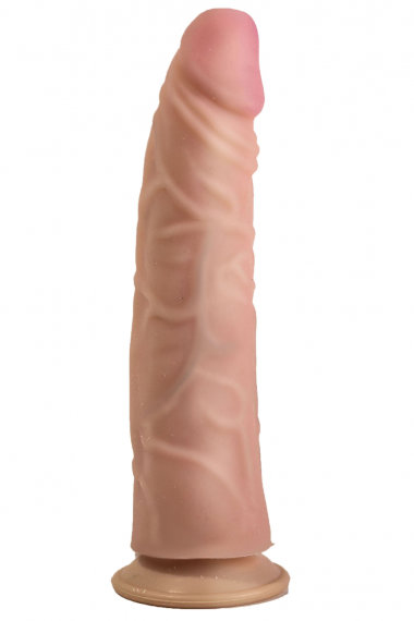 Фаллоимитатор на присоске Кибер-кожа 21 см — Твой Каприз