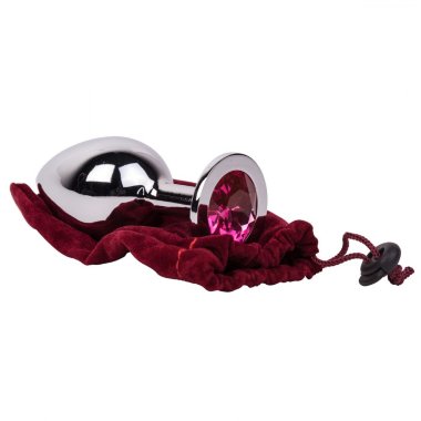 Большой плаг из стали с кристаллом — Твой Каприз