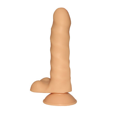 Фаллоимитатор реалистик с присоской и мошонкой номер 25 DD — Твой Каприз