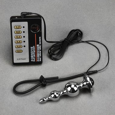 Прибор для электросекса с анальной пробкой и кольцом на пенис — Твой Каприз