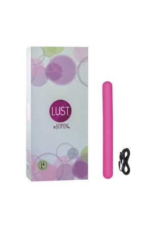 Вибромассажер тонкий Lust by JOPEN  L4 перезаряжаемый розовый — Твой Каприз
