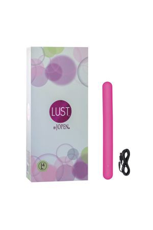 Вибромассажер тонкий Lust by JOPEN  L4 перезаряжаемый розовый фото 1 — Твой Каприз