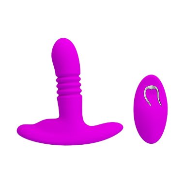 Вибромассажер простаты с пультом ДУ и поступательными движениями Heather — Твой Каприз