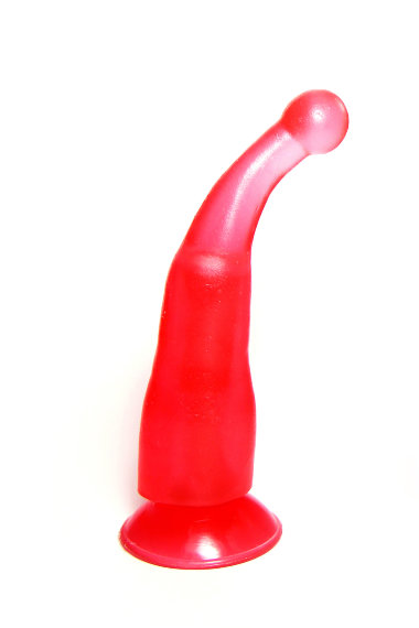 Массажер-стимулятор точки G на присоске розового цвета — Твой Каприз