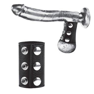 Широкий болстретчер из черной экокожи — Твой Каприз