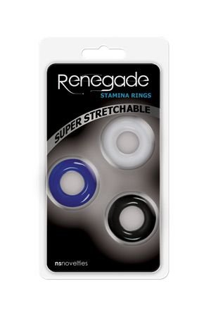 Набор эрекционных колец Stamina Rings в трех цветах — Твой Каприз