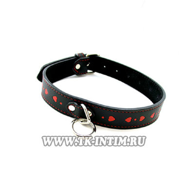 Сексуальный тонкий ошейник Сердца — Твой Каприз