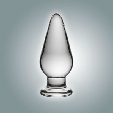 Анальная втулка из стекла с зауженным кончиком — Твой Каприз
