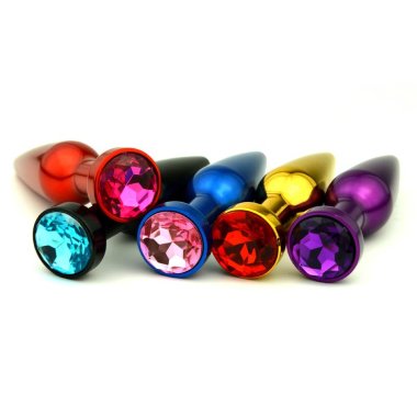 Анальное украшение-стимулятор синий — Твой Каприз