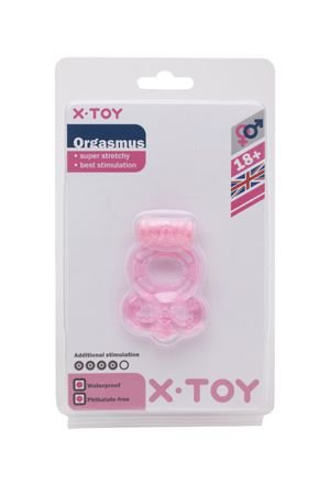 Стимулирующее кольцо Orgasmus I с вибрацией розовое — Твой Каприз