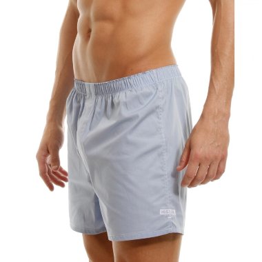 Голубые и белые трусы-шорты HUSTLER — Твой Каприз