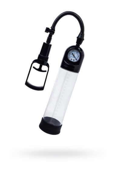 Вакуумная помпа для пениса с мягким колечком у основания и манометром — Твой Каприз