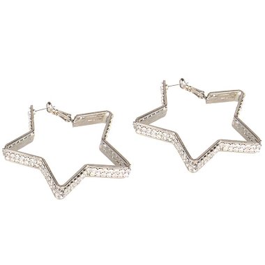 Серьги-звездочки с кристаллами DIAMOND STAR — Твой Каприз